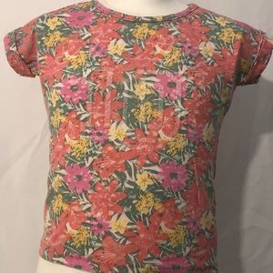 Girls Pink Floral t-shirt